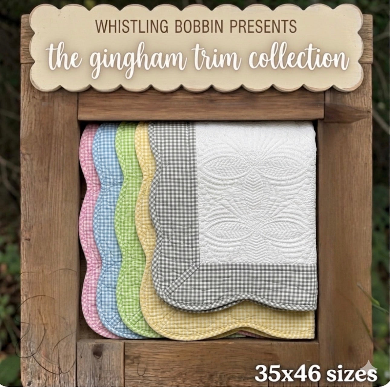 GINGHAM TRIM HEIRLOOM QUILTS