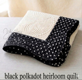 Blank Black Polka Dot Heirloom