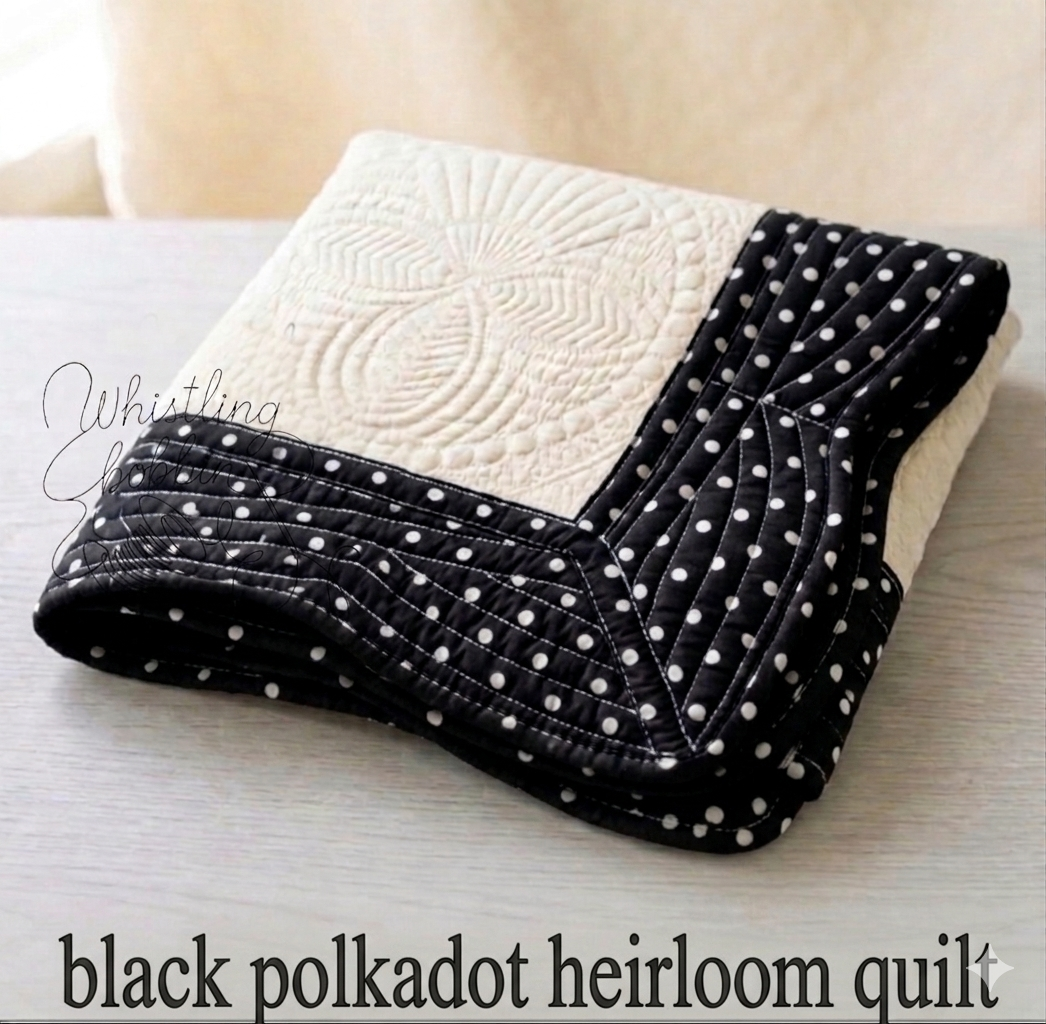 Blank Black Polka Dot Heirloom
