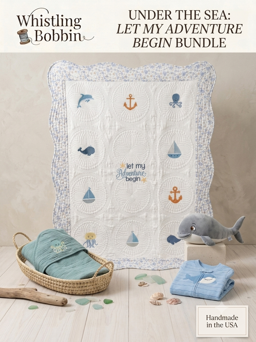 Under The Sea Adventure Custom Embroidered 4 piece gift set