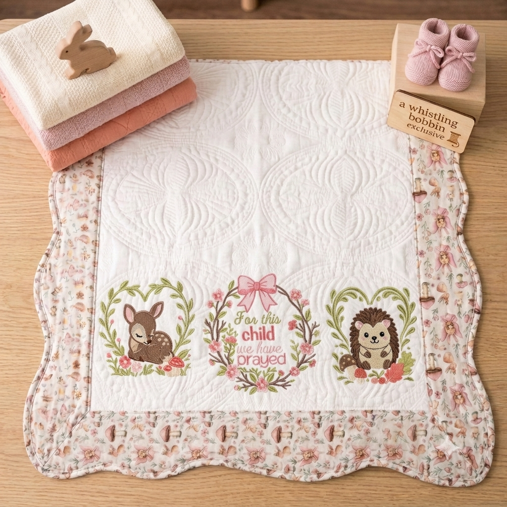 Wholesale blanks FairyTales Trim Heirloom Quilt 35x46