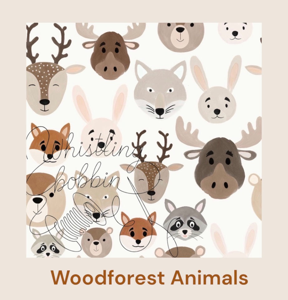 NEW Wood forest Animals Heirloom Quilt