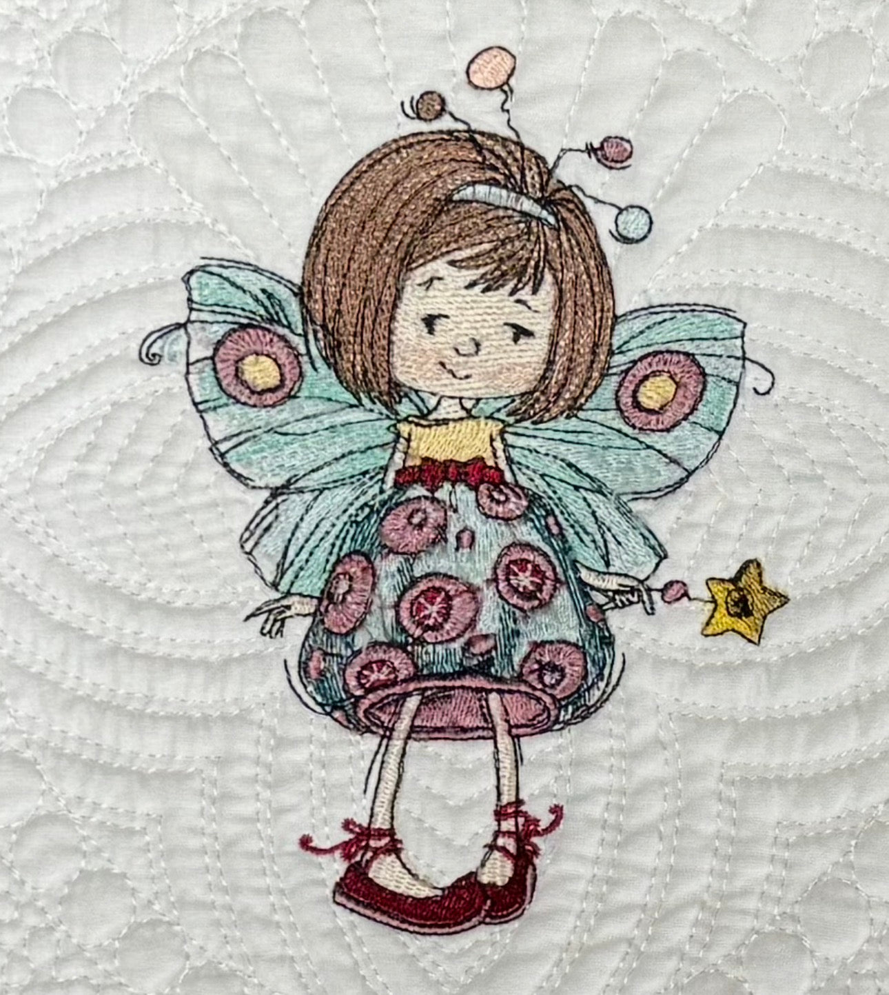 Custom Embroidered Little Girls Dreams are Magical Fairy quilt
