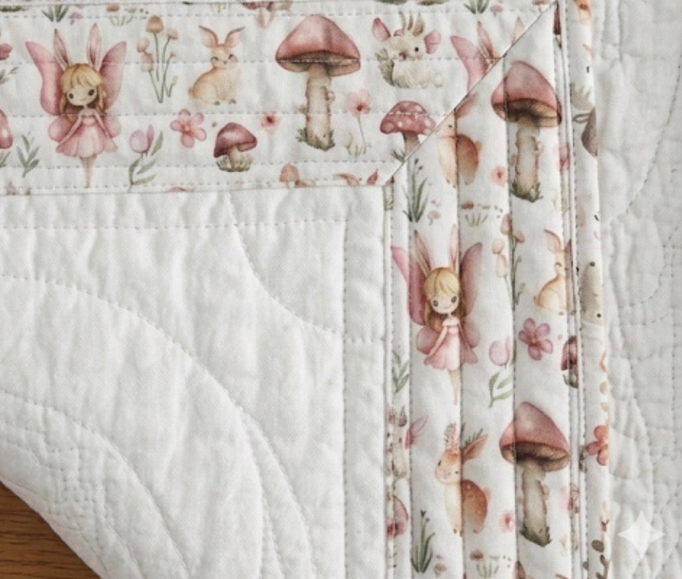 BLANKS NEW Enchanted fairy Heirloom Quilt 35x46