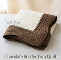 Chocolate Trim Heirloom Quilt 35x46