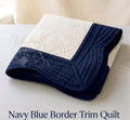Wholesale Navy Blue Trim Heirloom Quilt