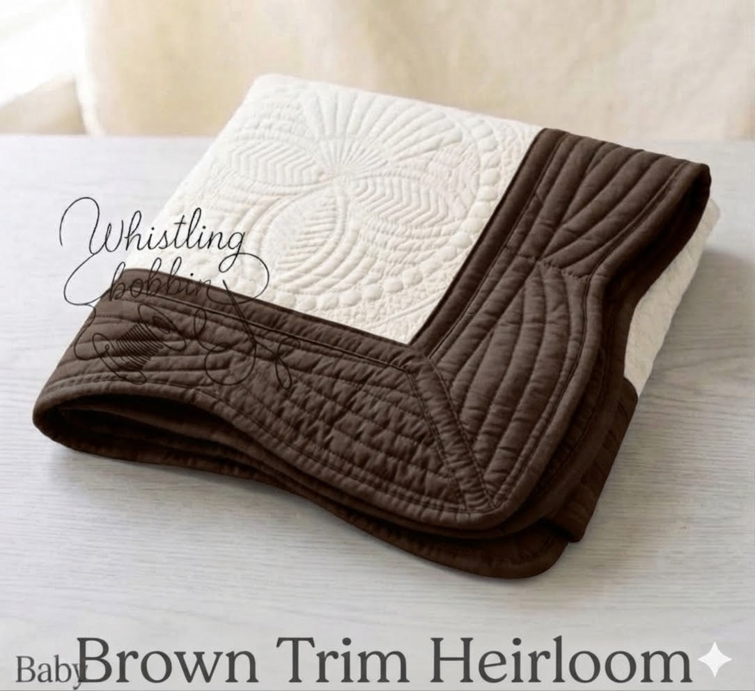 Wholesale Brown Trim Heirloom Quilt
