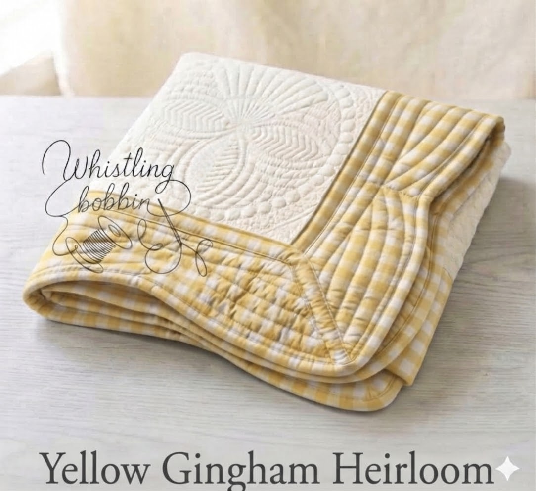 Wholesale Yellow Gingham Heirloom Quilt
