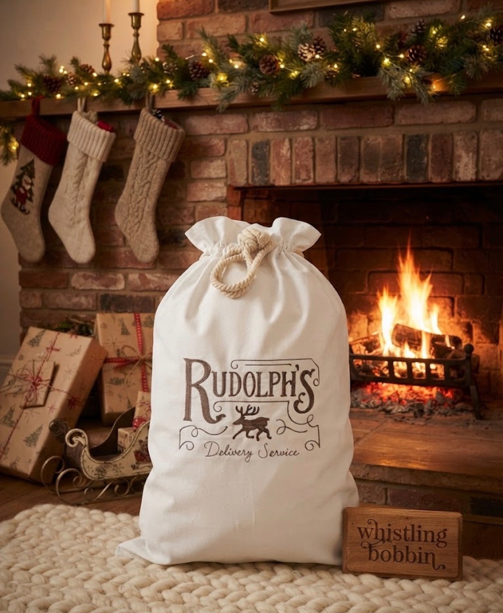 Custom Embroidered Santa Sack ? can be personalized