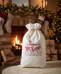 Custom Embroidered Canvas Santa Sack / can be personalized