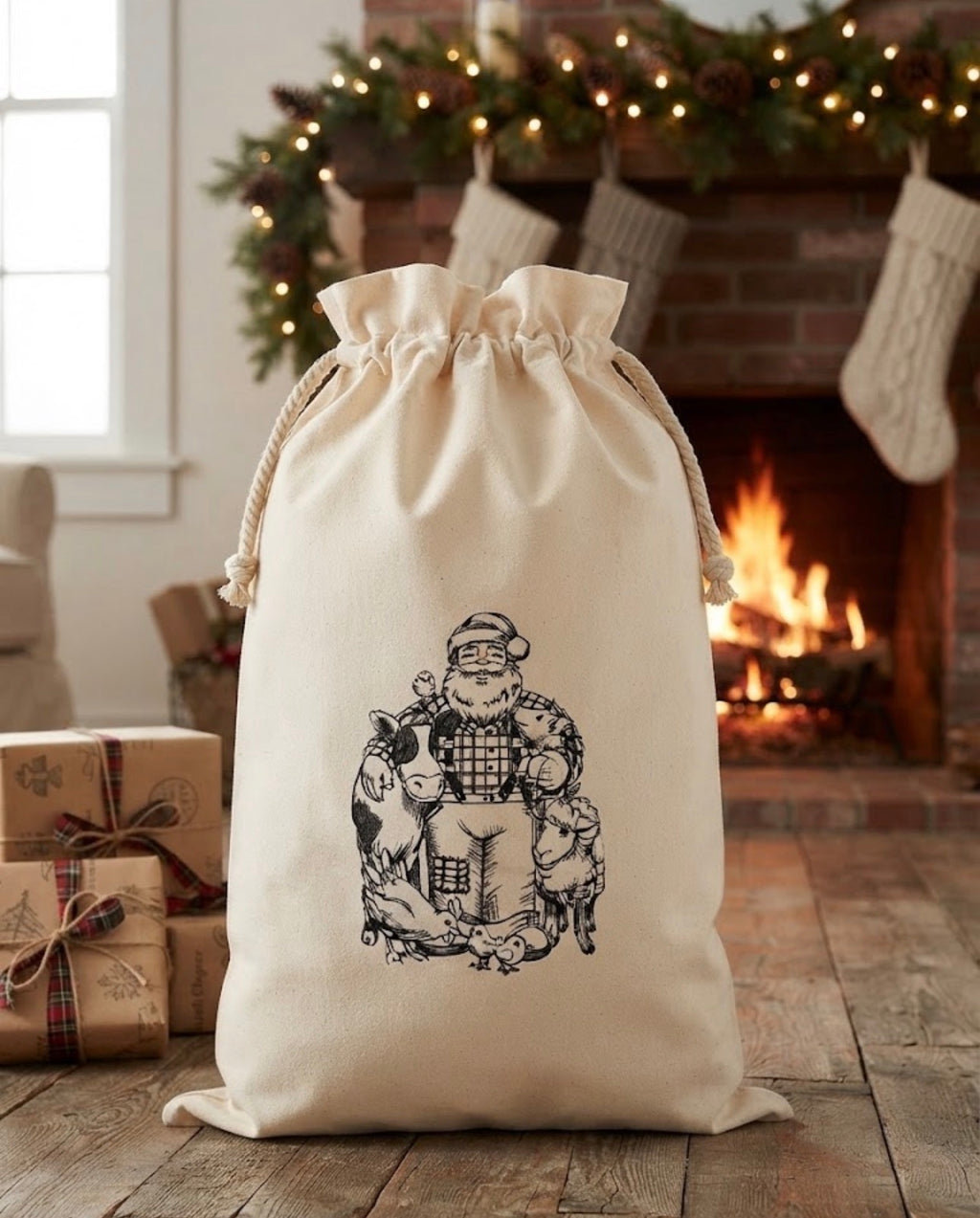 Custom Embroidered Santa Sack / Personalize