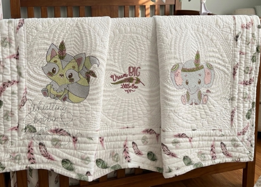 Custom Embroidered DREAM BIG LITTLE ONE Heirloom Quilt