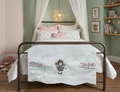 Custom Embroidered Little Girls Dreams are Magical Fairy quilt