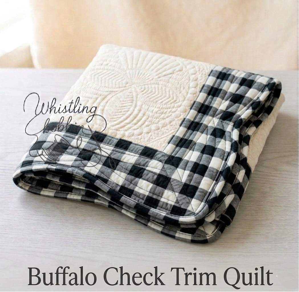 Buffalo  Plaid Heirloom Quilt Black/White