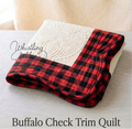 BUFFALO trim Heirloom Quilt Red/Black