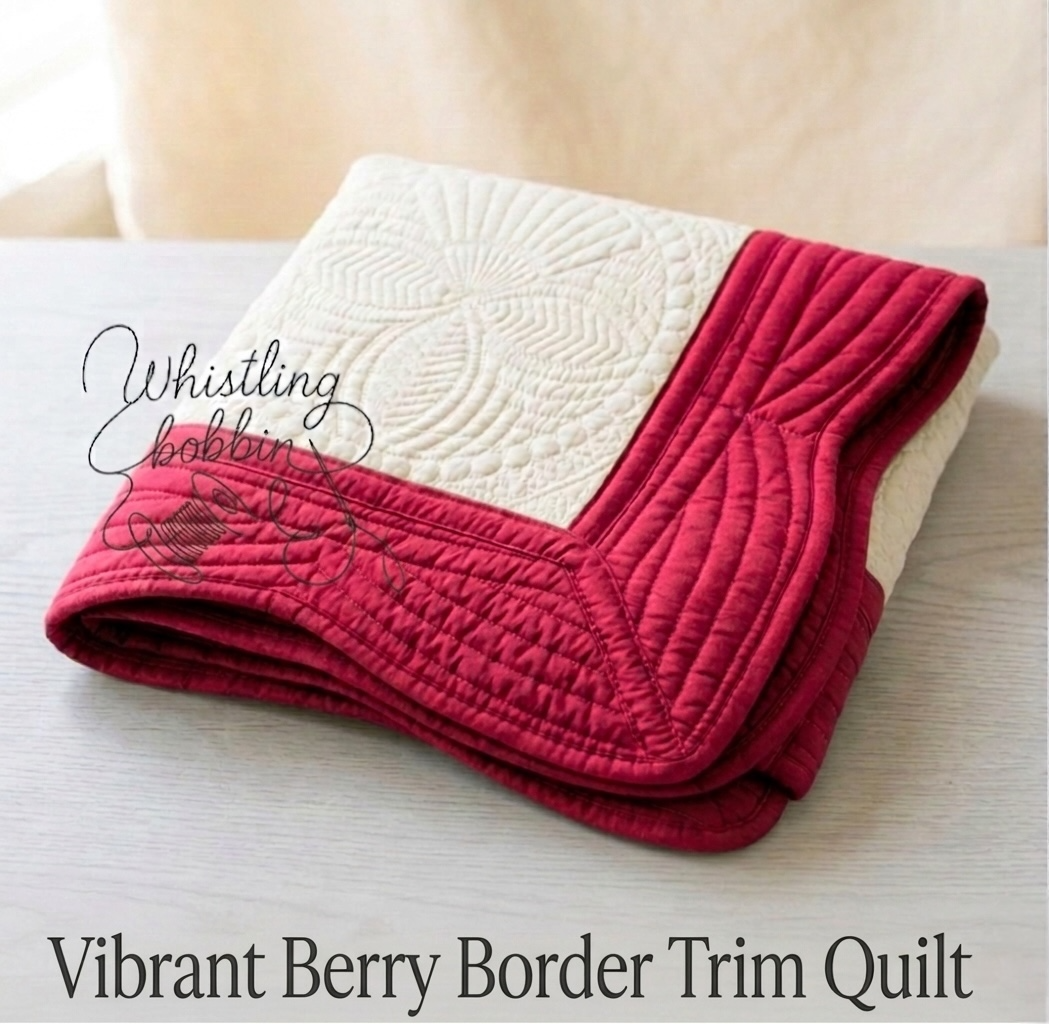 Vibrant Berry Heirloom Quilt 35x46