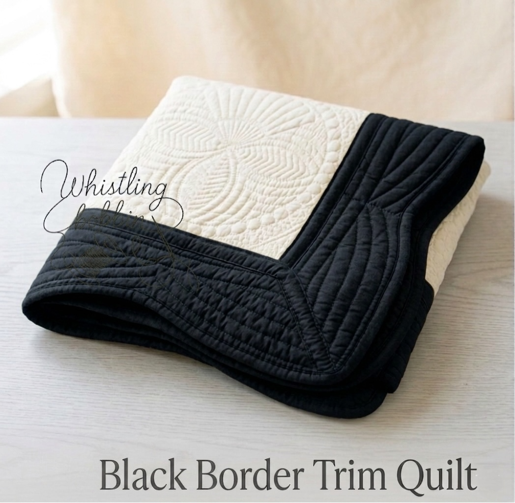 Black Trim Heirloom Quilt 35x46