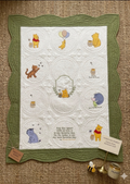 Made to Order Custom Embroidered Winnie the Pooh Heirloom Quilt