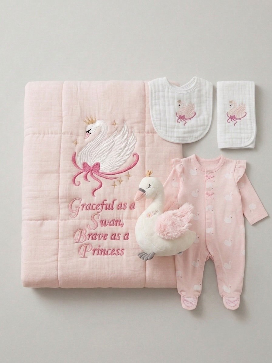 5 Piece Princess Swan Gift Bundle