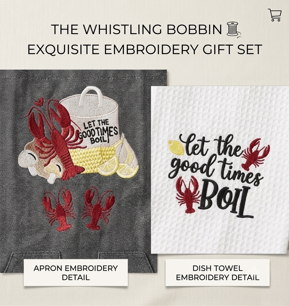 Let the Good Times Boil Crafish 3 Apron Set