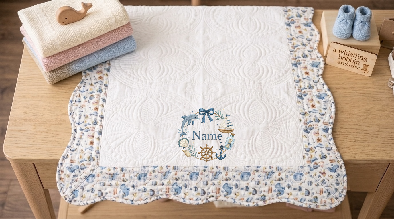 Wholesale blanks Nautical Heirloom Quilt 35x46