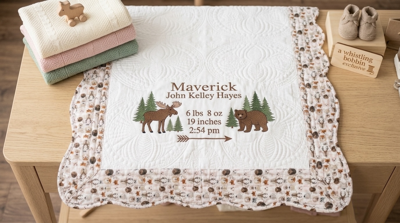 Wholesale blanks Woodland Animals Heirloom Quilt 35x46